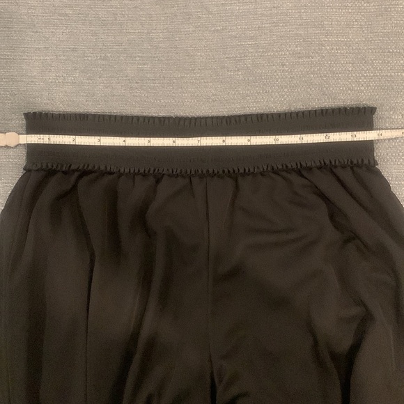 New Directions Sz M Black Pants w/sheer overlay & fancy elastic waistband NWOT - Picture 6 of 7